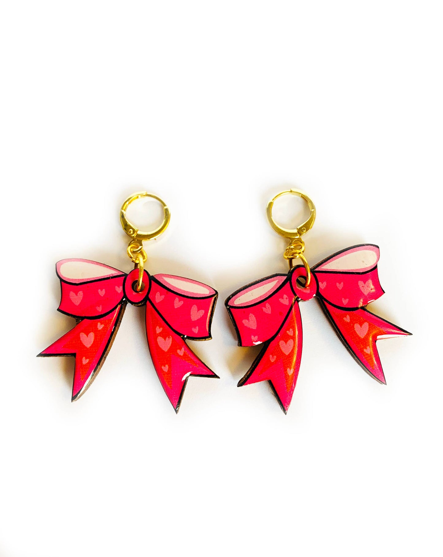 Big bow earrings statement earrings summer earrings big-2
