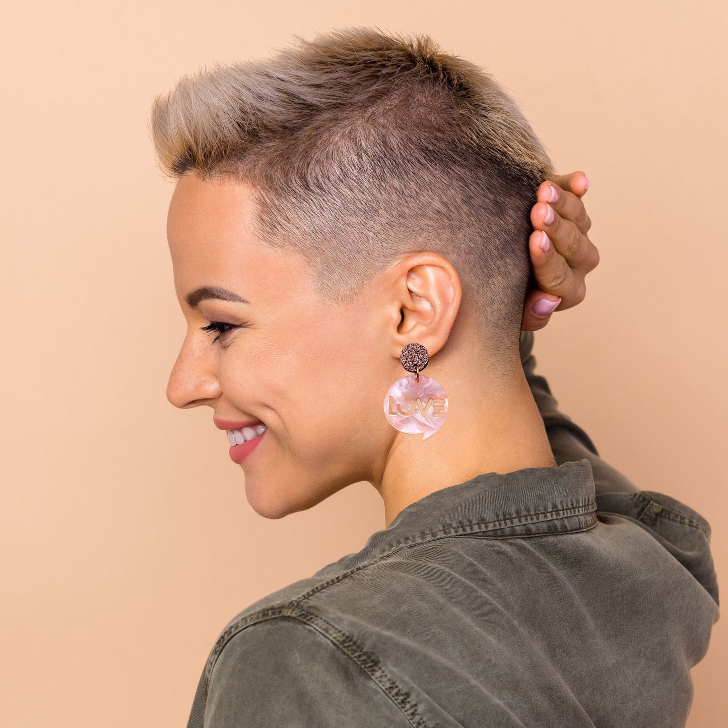 Sweary Acrylic Earrings - BULL SHIT-3